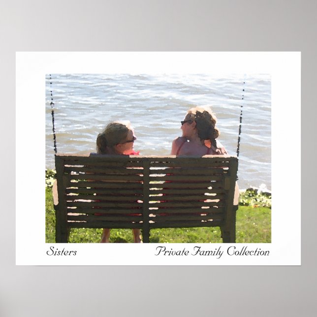 Poster Aquarelle des soeurs (Devant)