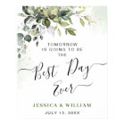 Aquarelle Eucalyptus Dîner de répétition de verdur