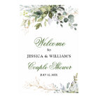 Aquarelle Eucalyptus Vert Couples Douche Signal