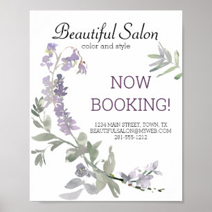 Poster Aquarelle Fleur sauvage Lavender Floral Business