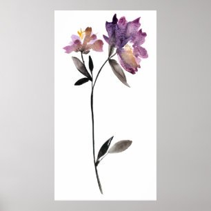 Poster Aquarelle florale III