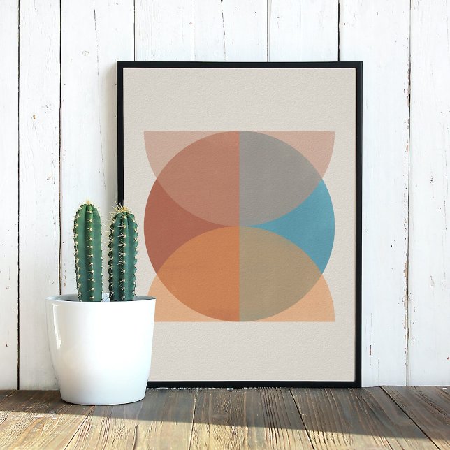 Poster Aquarelle géométrique Abstraite moderne (Créateur téléchargé)