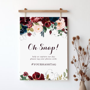 Poster Aquarelle illustrée Mariage de automne Oh Snap Sig