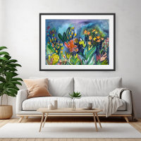 Aquarelle Jardin Fleurs Art