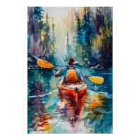 Aquarelle Kayak Peinture