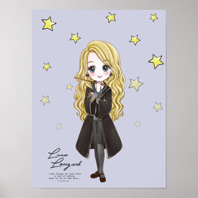 Poster Aquarelle Magique Luna Lovegood (Devant)
