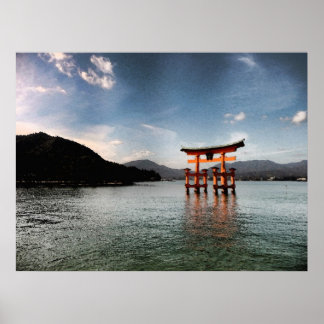 Poster Aquarelle Miyajima