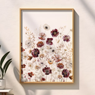 Poster Aquarelle moderne Floral