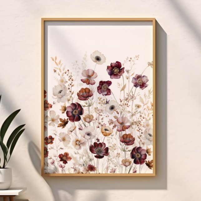 Poster Aquarelle moderne Floral (Créateur téléchargé)