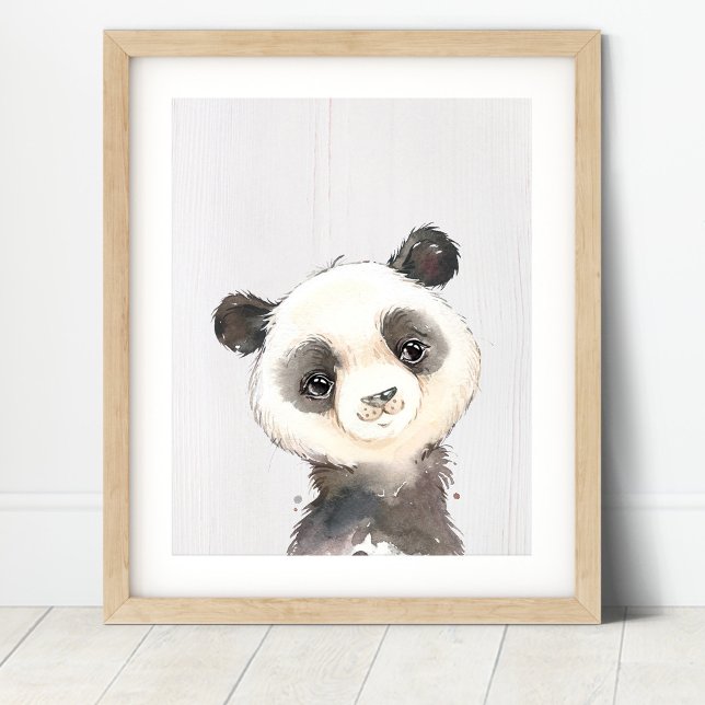 Poster Aquarelle Panda Nursery Art Imprimer (Créateur téléchargé)