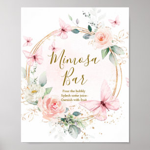 Poster Aquarelle papillon Mimosa Bar