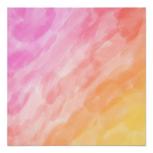 Poster Aquarelle peinte en pastel