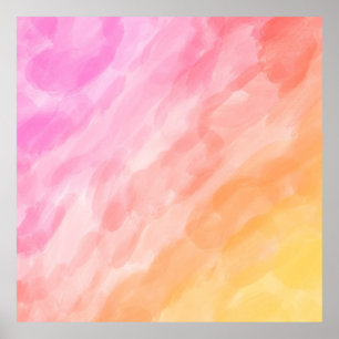 Poster Aquarelle peinte pastel
