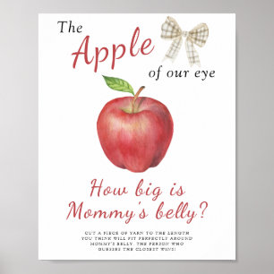 Poster Aquarelle pomme - quelle taille est le jeu du vent