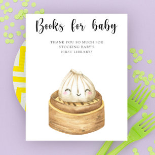Poster Aquarelle ravioli chinois - livres pour bébé