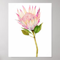 Aquarelle rose exotique