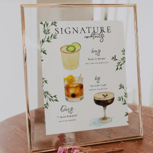 Poster Aquarelle   Signature Mariée & Salle Boisson