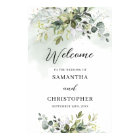 Aquarelle verdure feuillage boho bienvenue