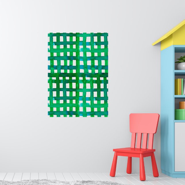 Poster Aquarelle - vert (Pépinière 1)