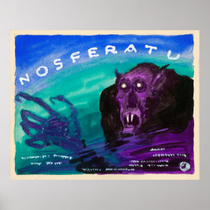 Poster Aquarelle vintage Nosferatu