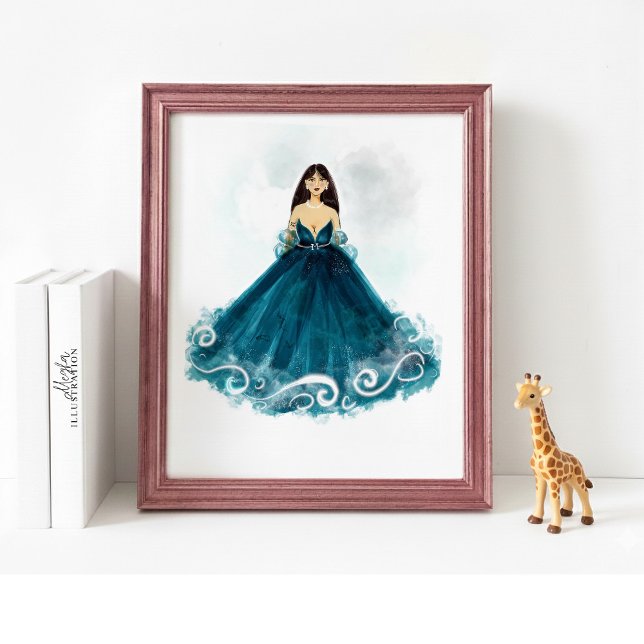 Poster Aquarius Constellation Poster, Minimalist Zodiac  (Créateur téléchargé)