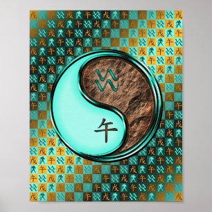 Poster Aquarius & Earth Horse