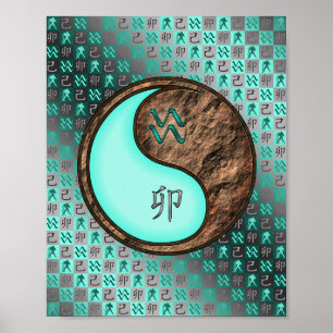 Poster Aquarius & Earth Rabbit