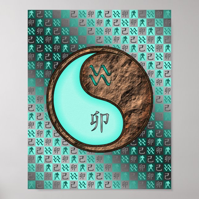 Poster Aquarius & Earth Rabbit (Devant)