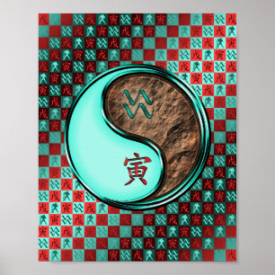 Poster Aquarius & Earth Tiger