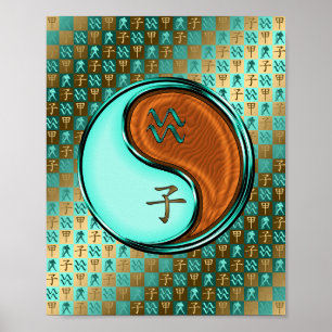 Poster Aquarius et Rat de Bois