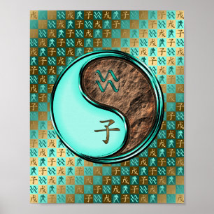 Poster Aquarius et Rat de la Terre