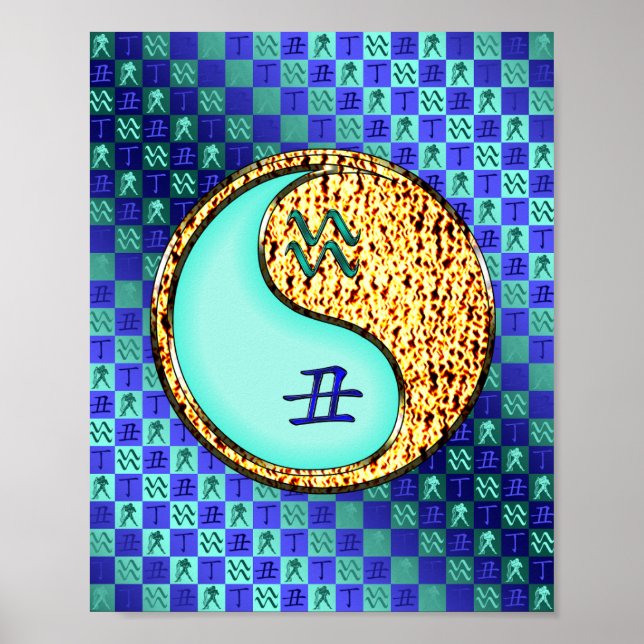 Poster Aquarius & Fire Ox (Devant)