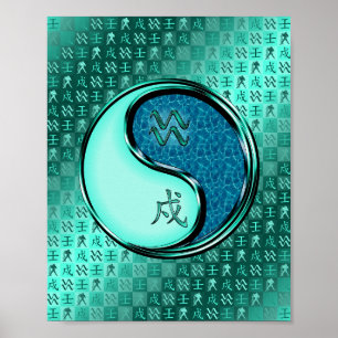Poster Aquarius & Water Dog