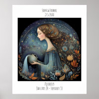 Aquarius Zodiaque Astrologie Nom & Anniversaire