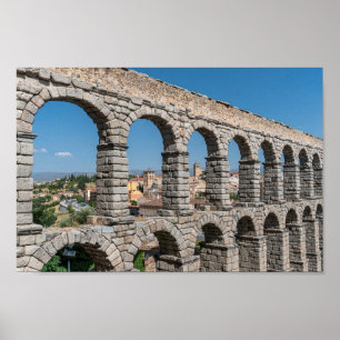Poster Aqueduc romain de Ségovie, Espagne