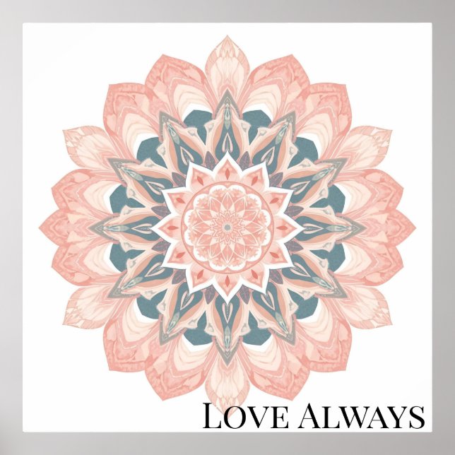 Poster Arabesque Mandala Art (Devant)