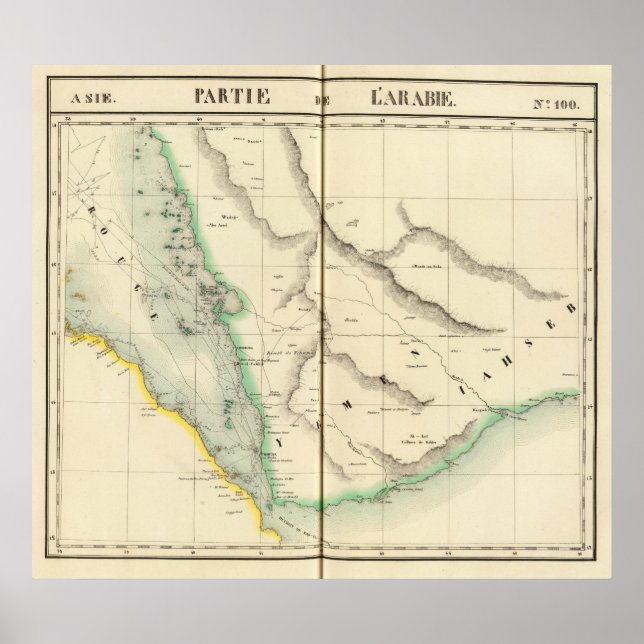 Poster Arabie saoudite, Asie 100 (Devant)