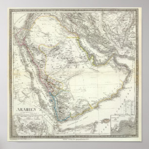 Poster Arabien - Péninsule arabique