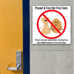 Poster Arachides et noix d'arbre Zone libre Aliments Alle