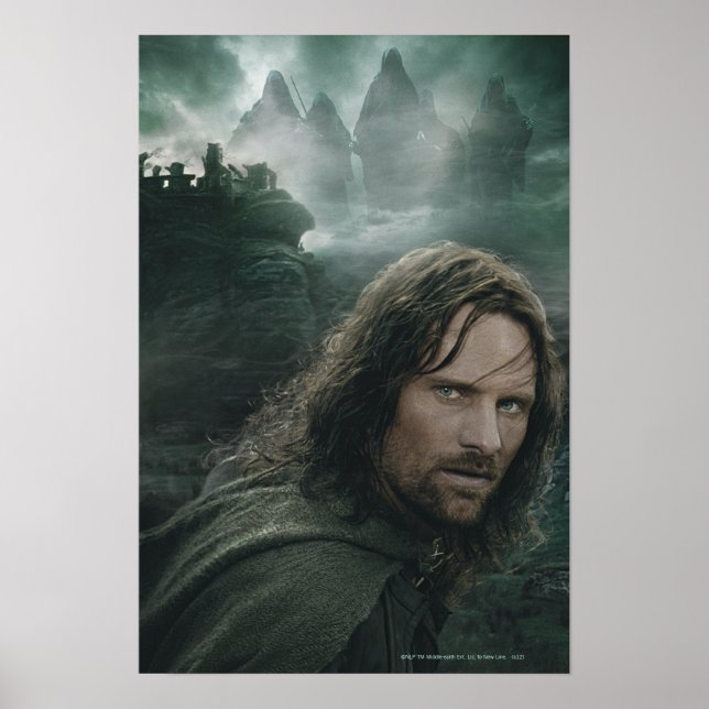 Poster Aragorn et Ringwraiths (Devant)