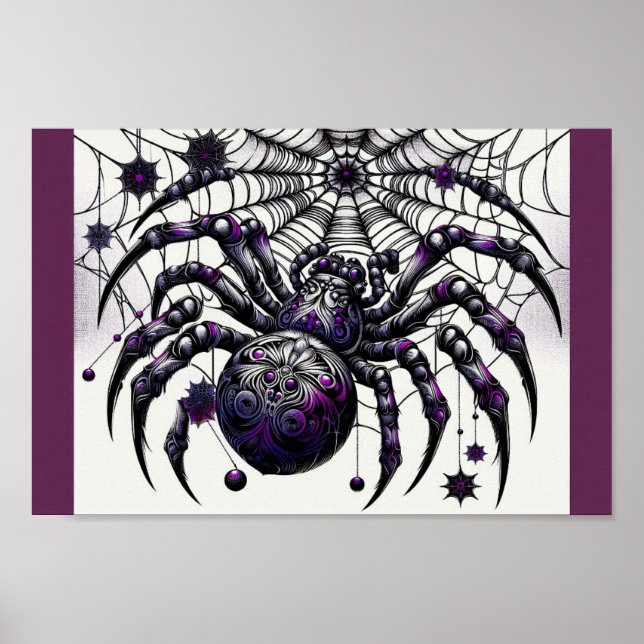 Poster Araignée gothique : Halloween Web of Intrigue (Devant)