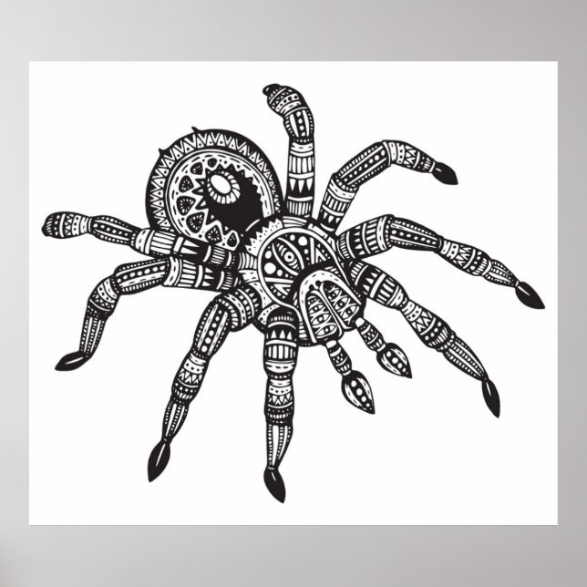 Poster Araignée inspirée 2 (Devant)
