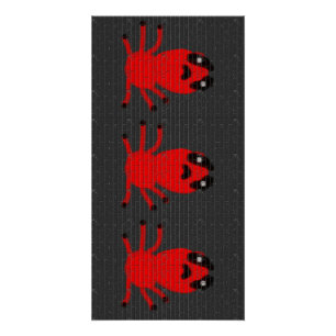 Poster Araignées rouges Brown Araignée murale Graffiti En