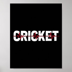 Poster Arbitre de cricket Tsman - Cricketing Ekg He