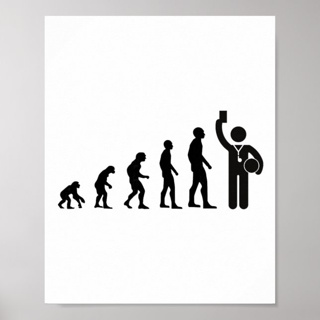 Poster Arbitre d'évolution Footll pour les hommes Idée de (Devant)