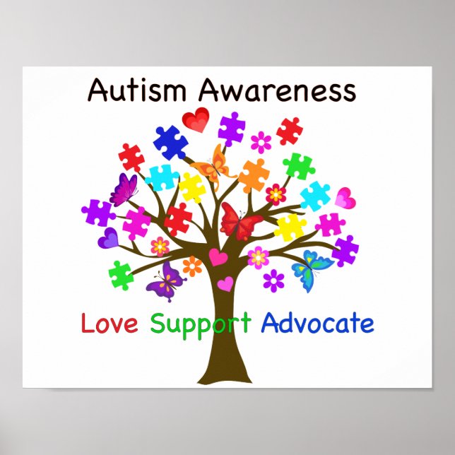 Poster Arborescence des sensibilisations sur l'autisme (Devant)