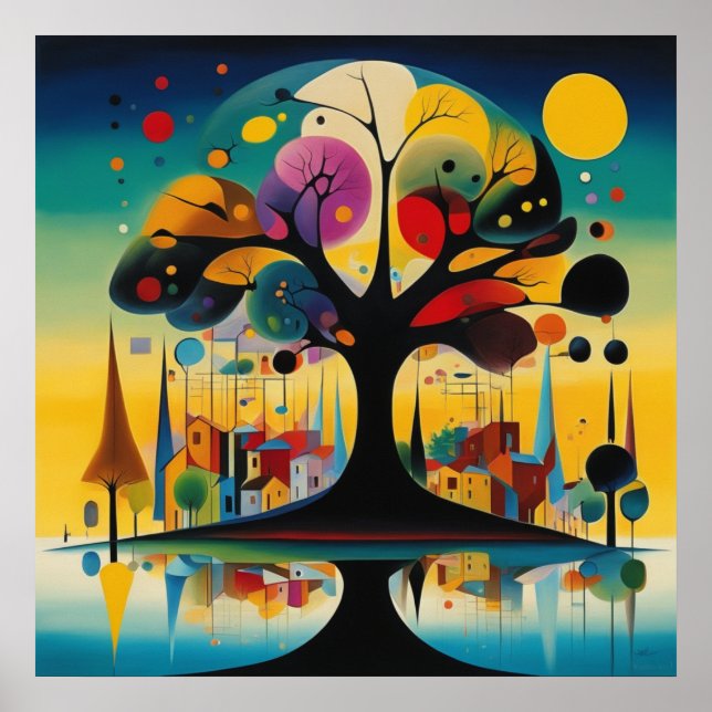 Poster Arboretum Ethereal - Design d'art mural imprimable (Devant)