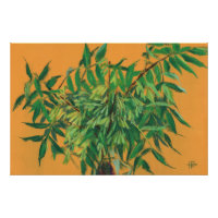 Arbre à cendres, Feuille vert Art Floral Peinture