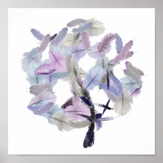 Poster Arbre à plumes