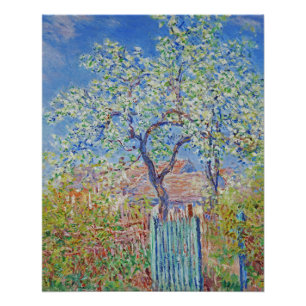 Poster Arbre à poires en fleurs - Claude Monet
